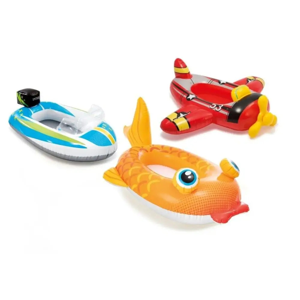Inflatable pontoon for children Intex 59380 MOTORBOAT, PLANE, FISH 109x74 cm Manufacturer code 59380EP