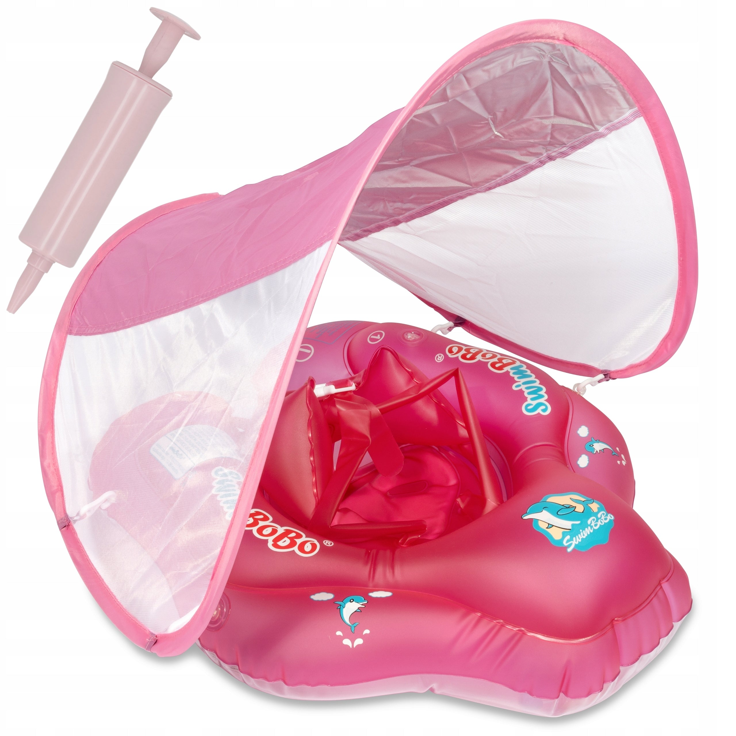 Inflatable pontoon with visor Xtech pink