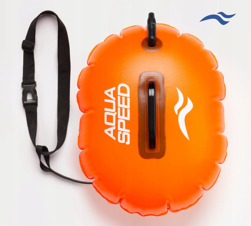 Inflatable safety buoy 2in1 for swimming 42,5x35 cm AQUA SPEED Brand Aqua Speed