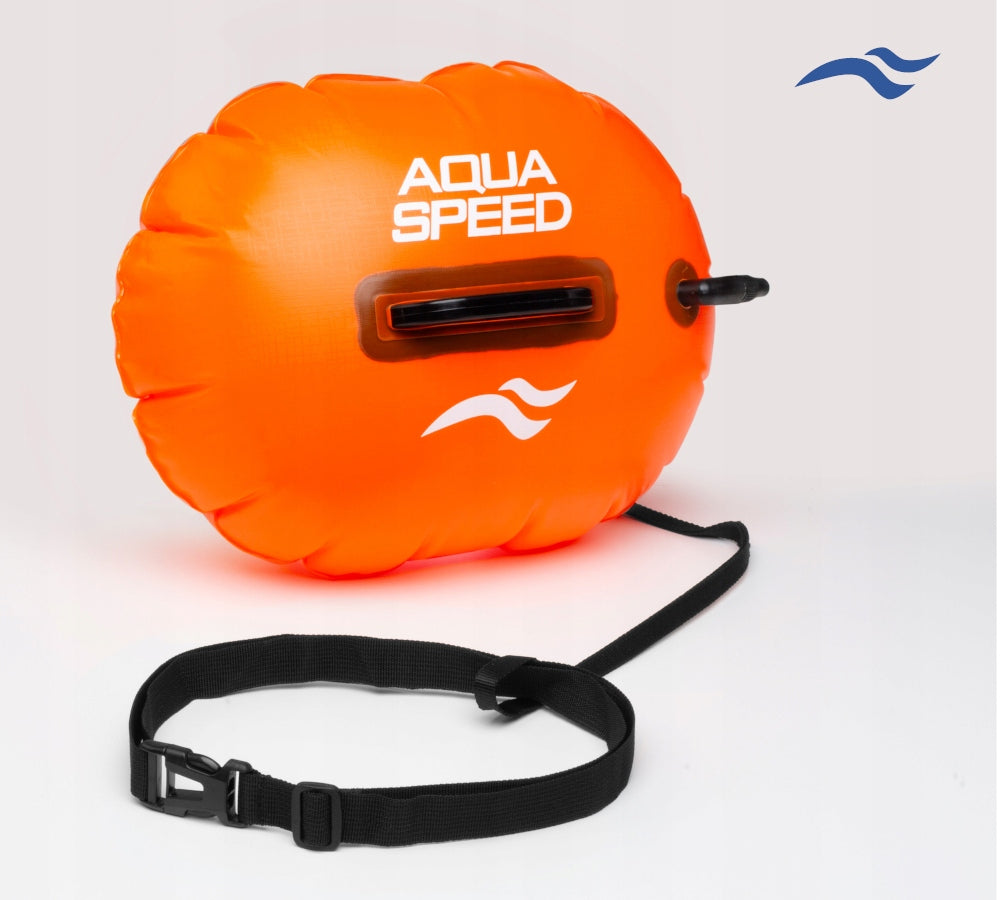 Inflatable safety buoy 2in1 for swimming 42,5x35 cm AQUA SPEED Manufacturer code 63232