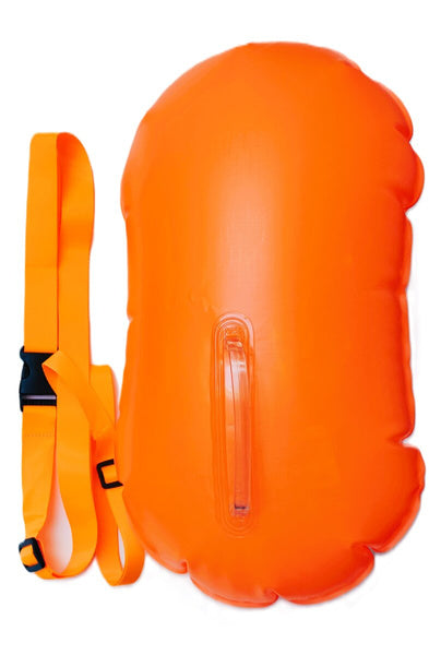 Inflatable safety buoy with strap will fit INTO AIRCRAFT SUITCASE