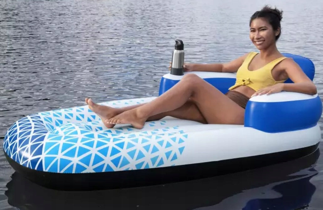 Inflatable seat mattress for swimming with backrest Bestway 43533 Product weight with unit packaging 1.75 kg
