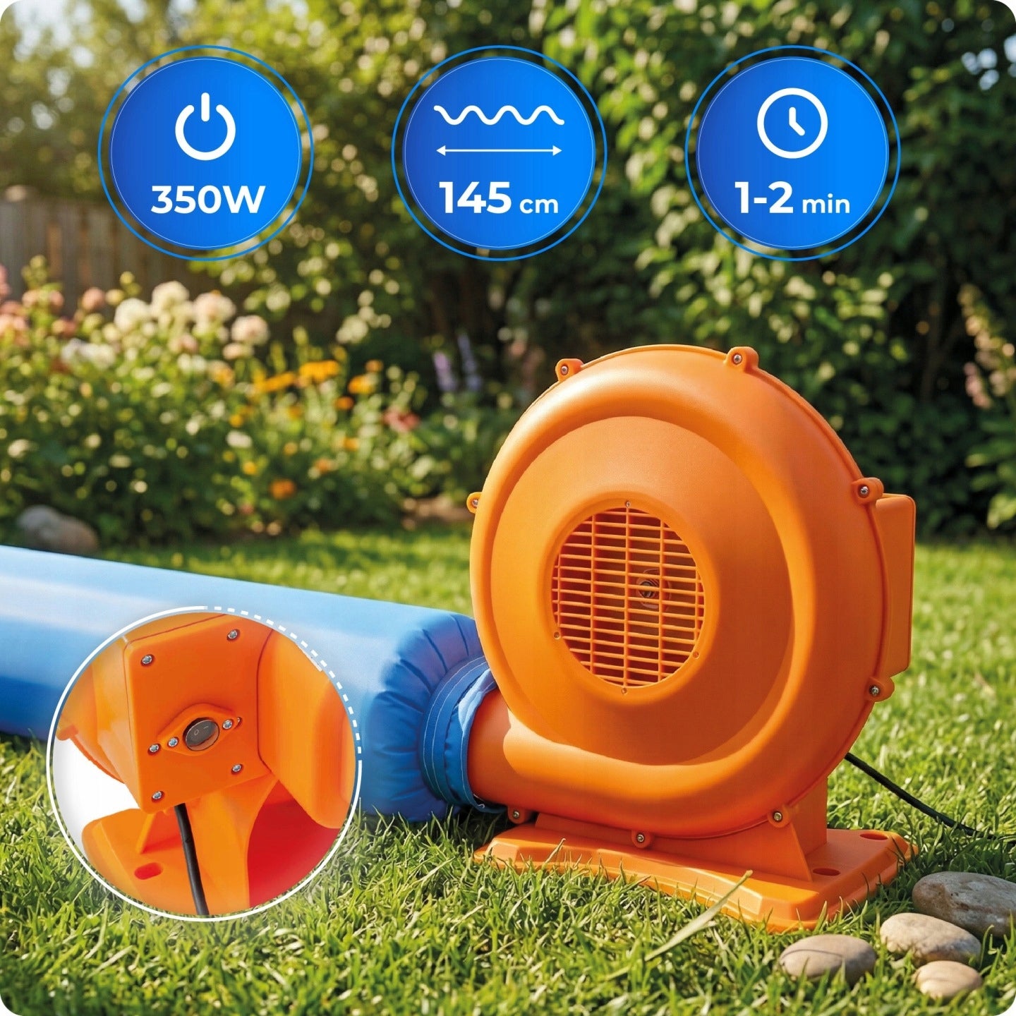 Inflatable slide blower square toys for children basket obstacle course Manufacturer code DPZ008