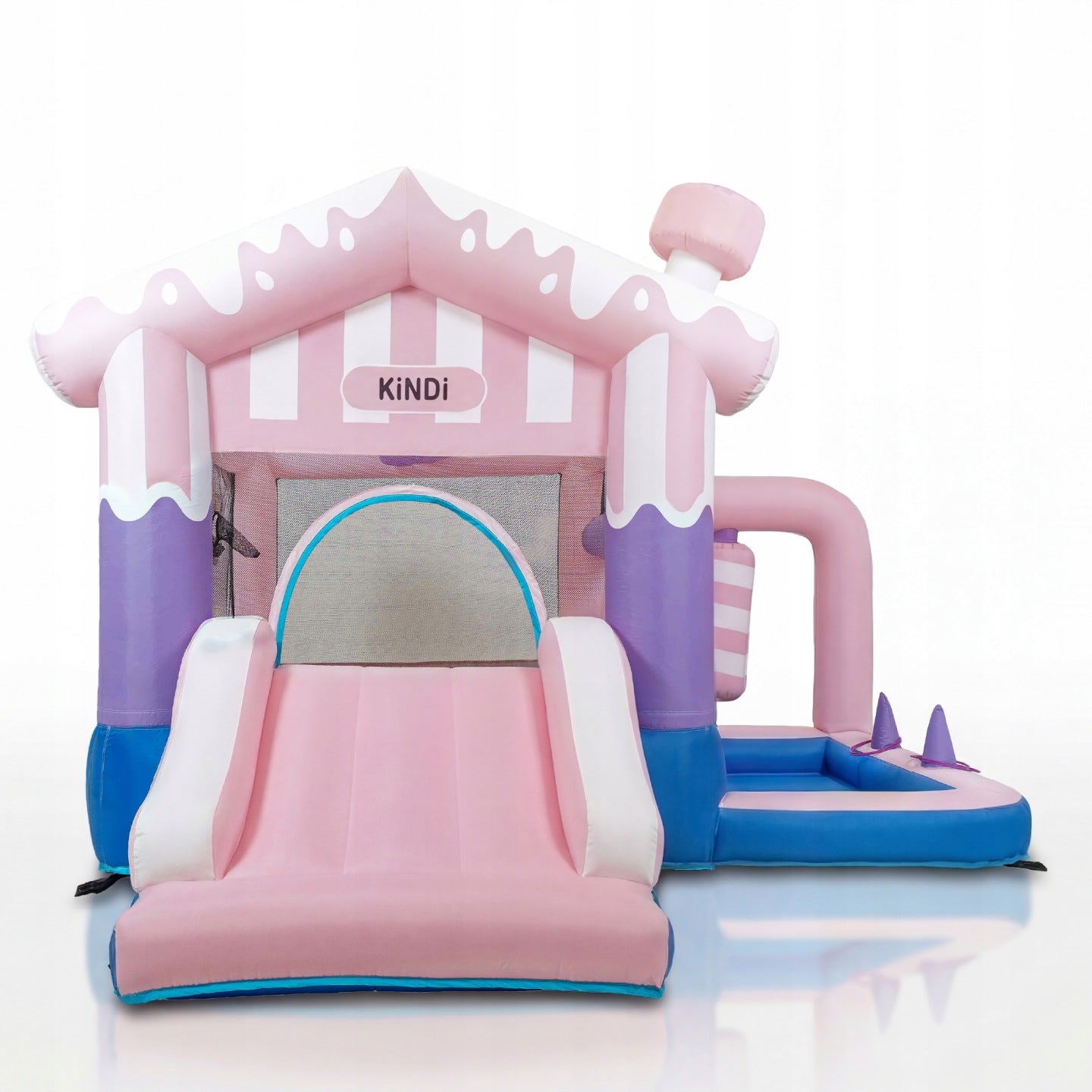 Inflatable slide blower square toys for children basket obstacle course