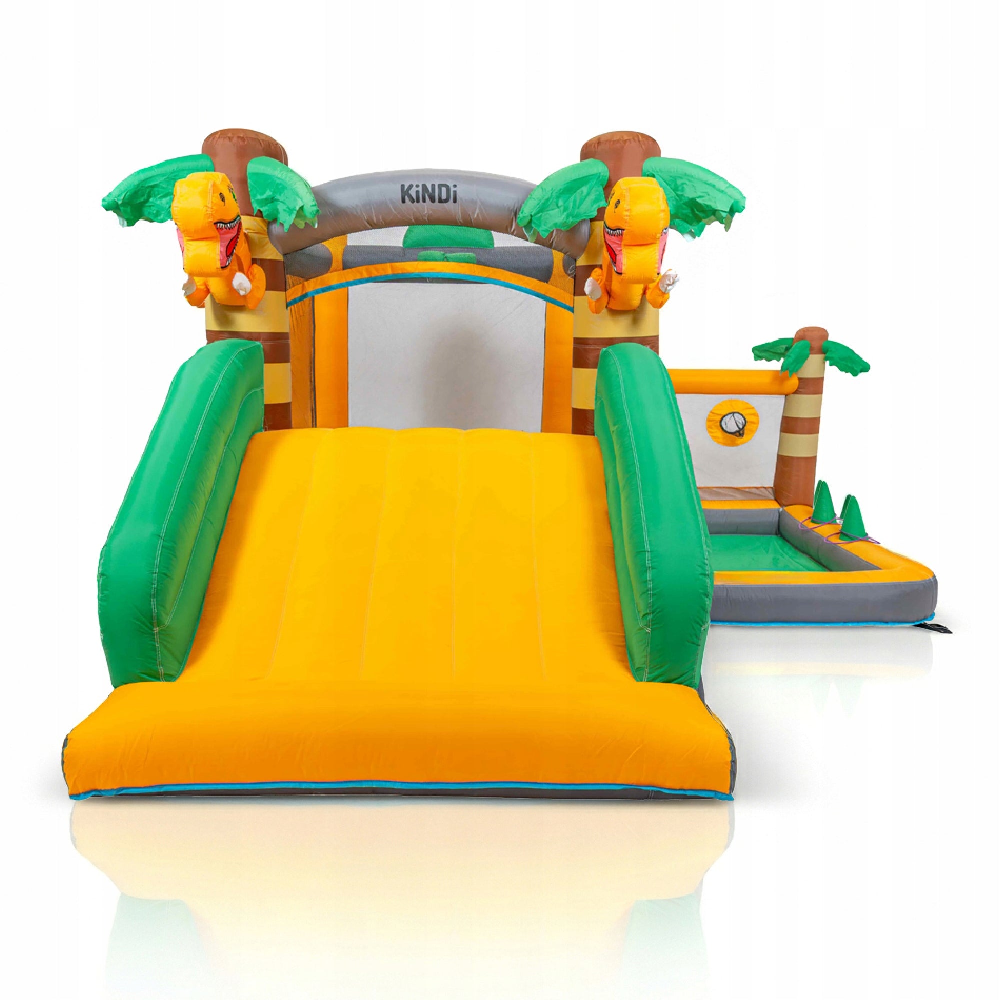 Inflatable slide square toys for children castle safe net basket