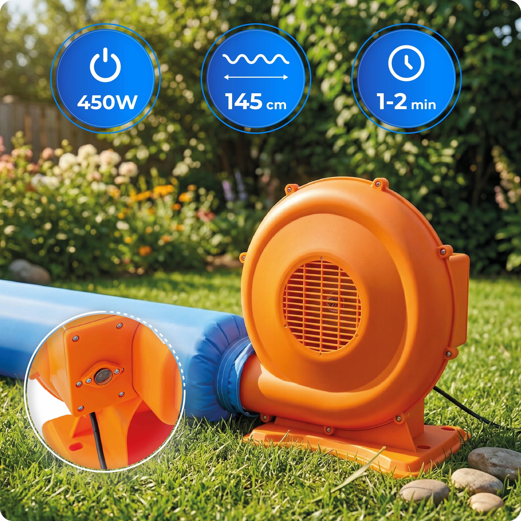 Inflatable square toys for children large castle basket blower slide set Manufacturer code DPZ005