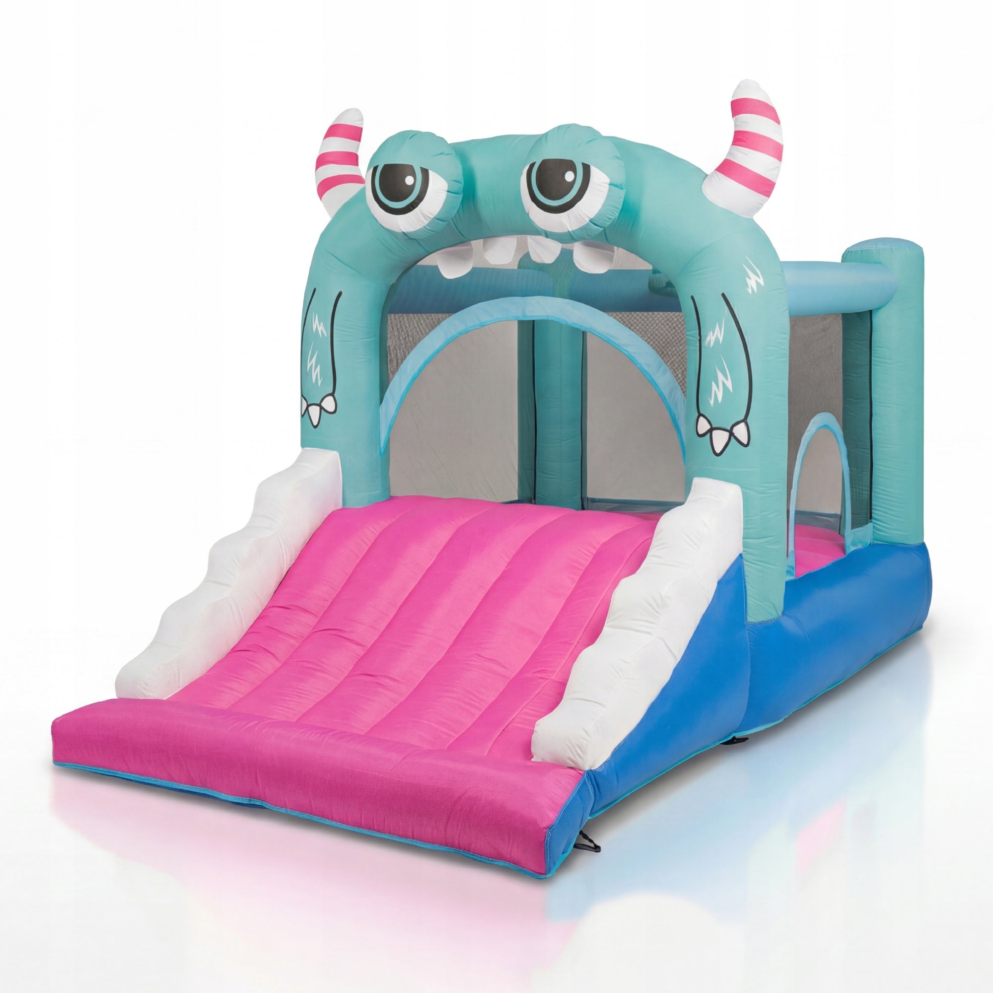 Inflatable square toys for children slide large castle basket blower set