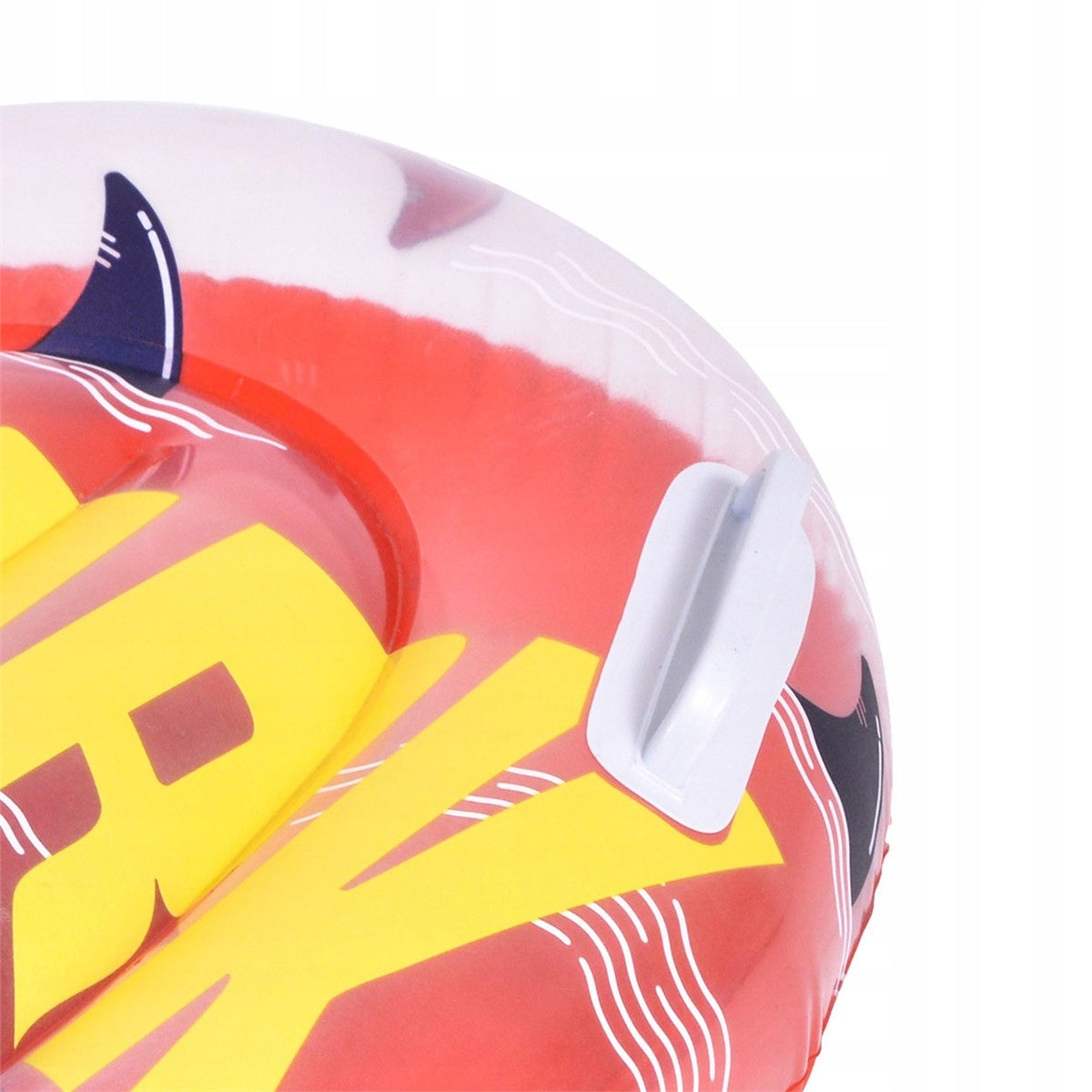 Inflatable swimming board for children red with shark motif Model DZI6010