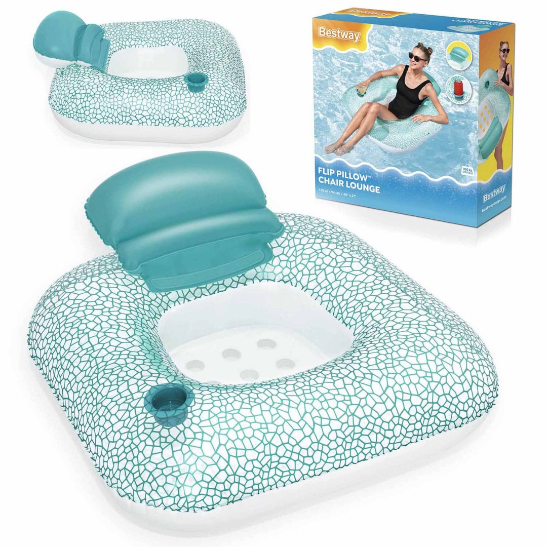 Inflatable swimming chair mattress 102x94 cm Bestway 43097N