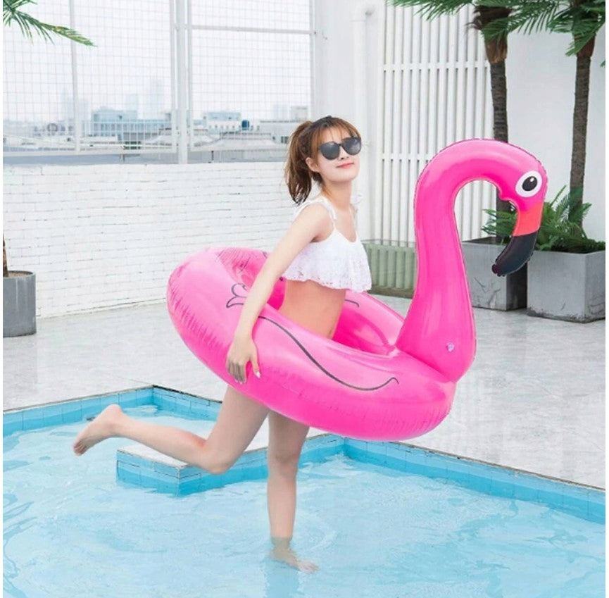 Inflatable swimming wheel FLAMING pink 110 cm Brand no brand