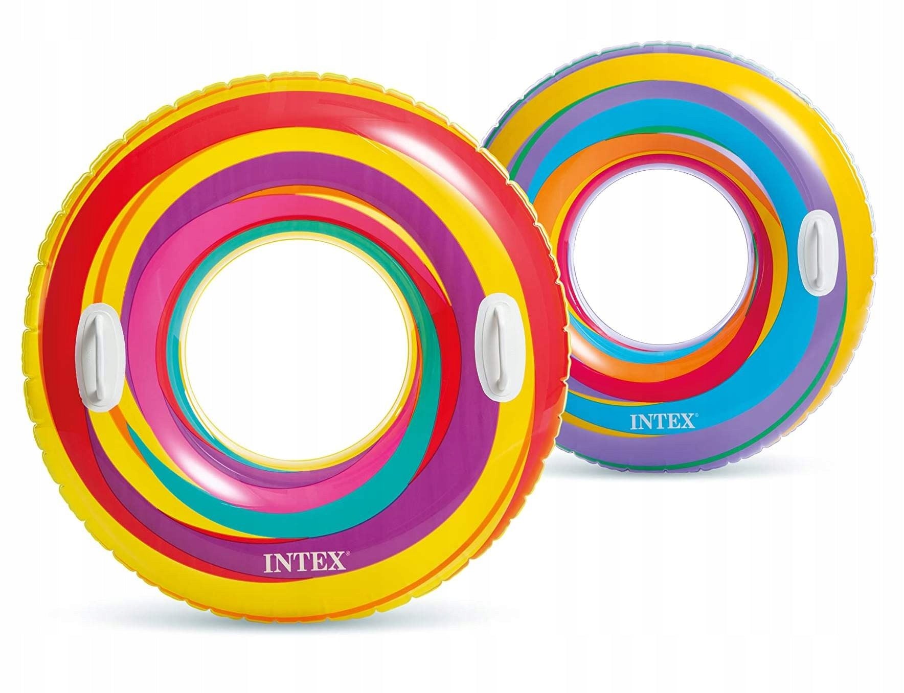 Inflatable swimming wheel WITH HANDLES 91 cm INTEX