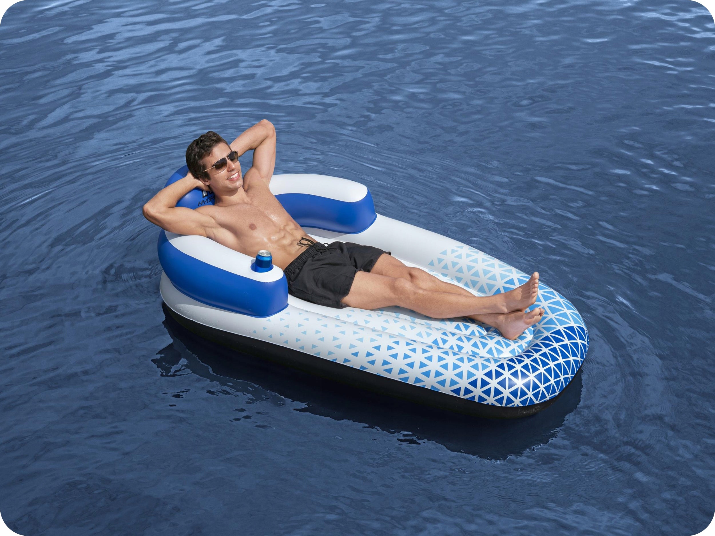 Inflatable water mattress beach chair for swimming 183x97cm Bestway Brand Bestway