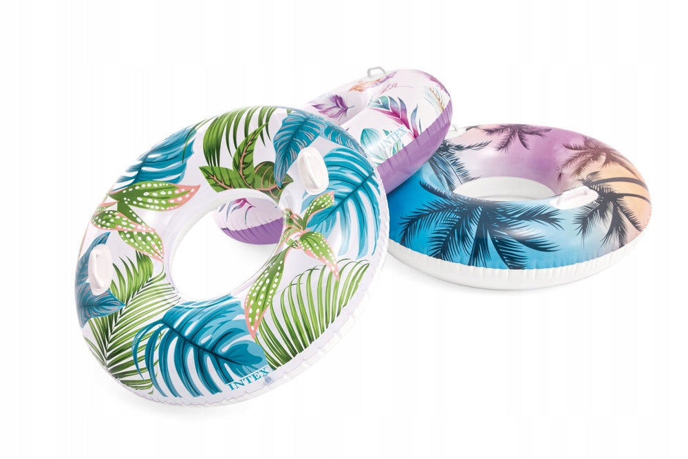 Inflatable wheel Intex for swimming with handles 97 cm beach for swimming pool