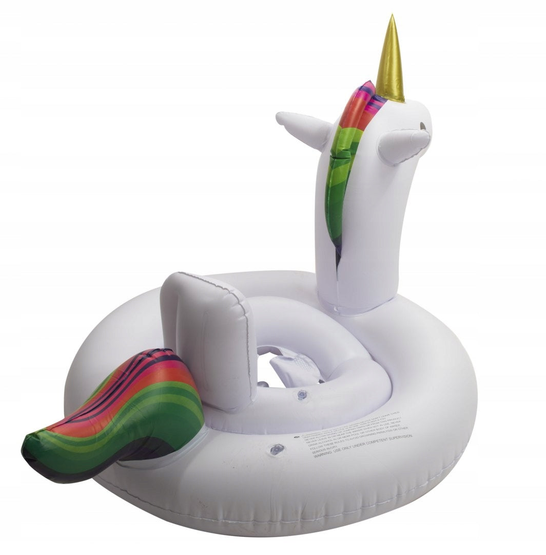 Inflatable wheel for children unicorn with seat 70cm Brand Ikonka