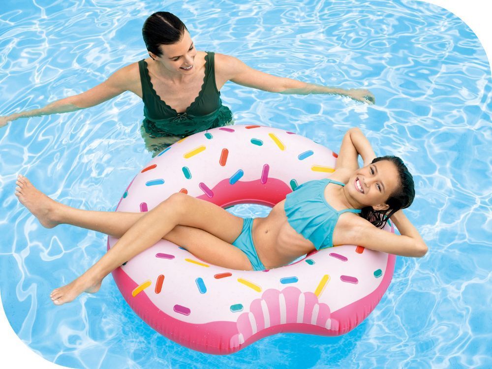 Inflatable wheel for swimming beach large for children 9+ Intex Donut 107CM Product weight with unit packaging 0.86 kg