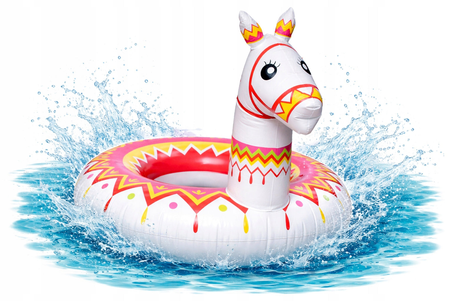 Inflatable wheel for swimming large circle for pool water mattress LAMA 120 cm Manufacturer code lamaperuduza