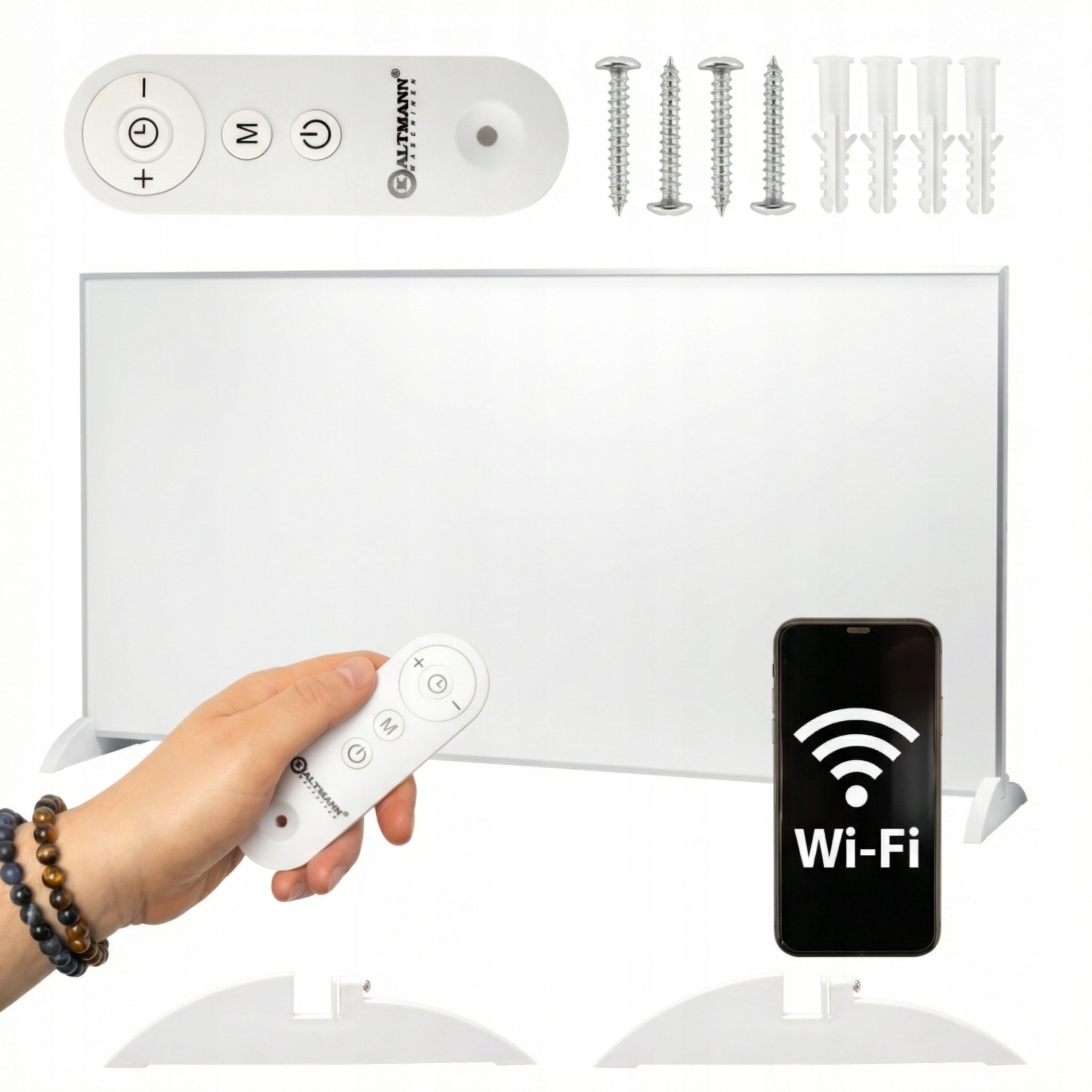 Infrared Electric Heater 24m2 720W Remote Control WiFi Remote Control