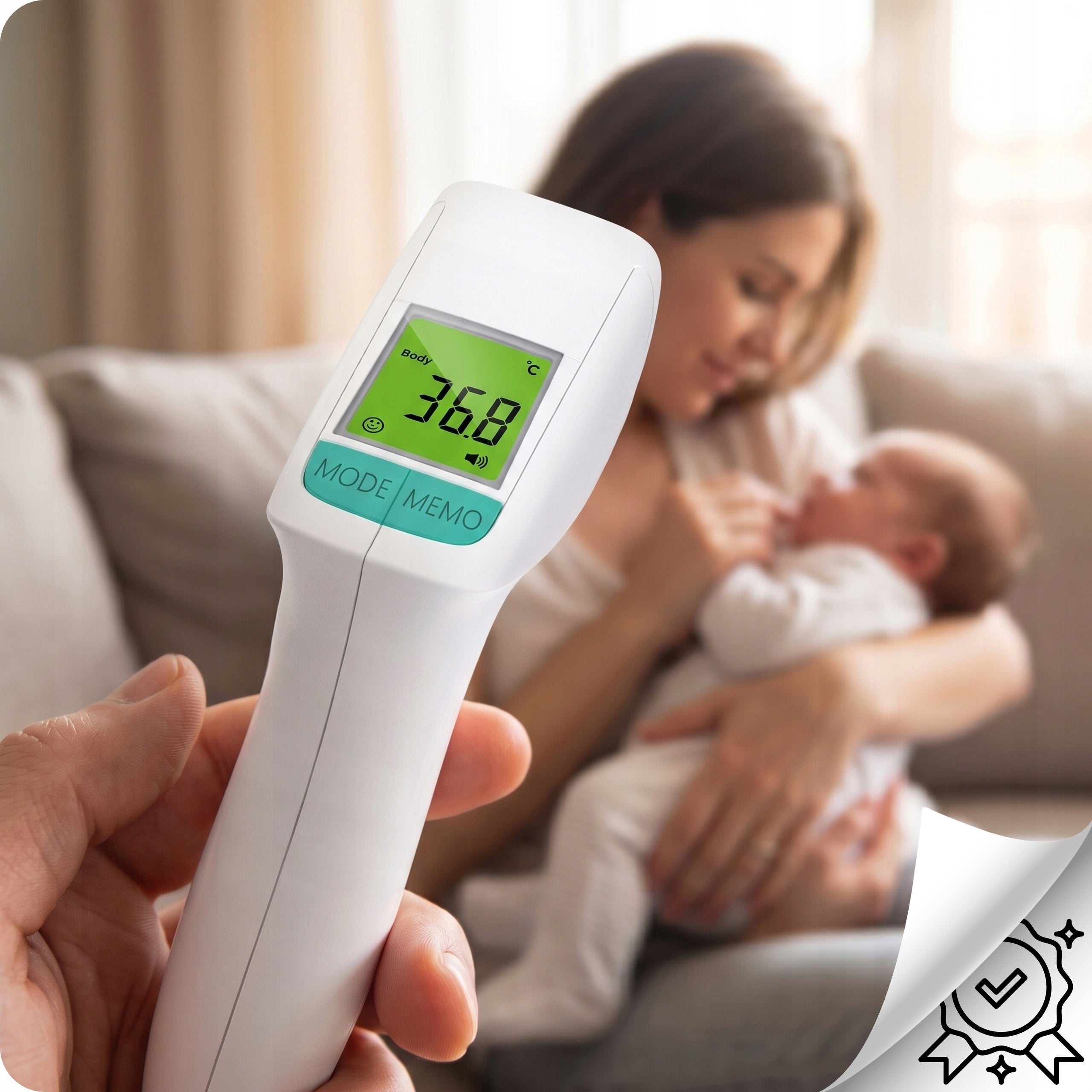 Infrared Non-Contact Electronic Medical Thermometer for Body Fast Packaging status original