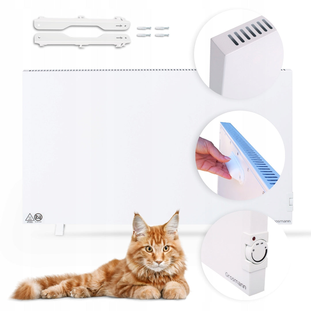 Infrared convector heater 1000W 25m2 energy saving wall