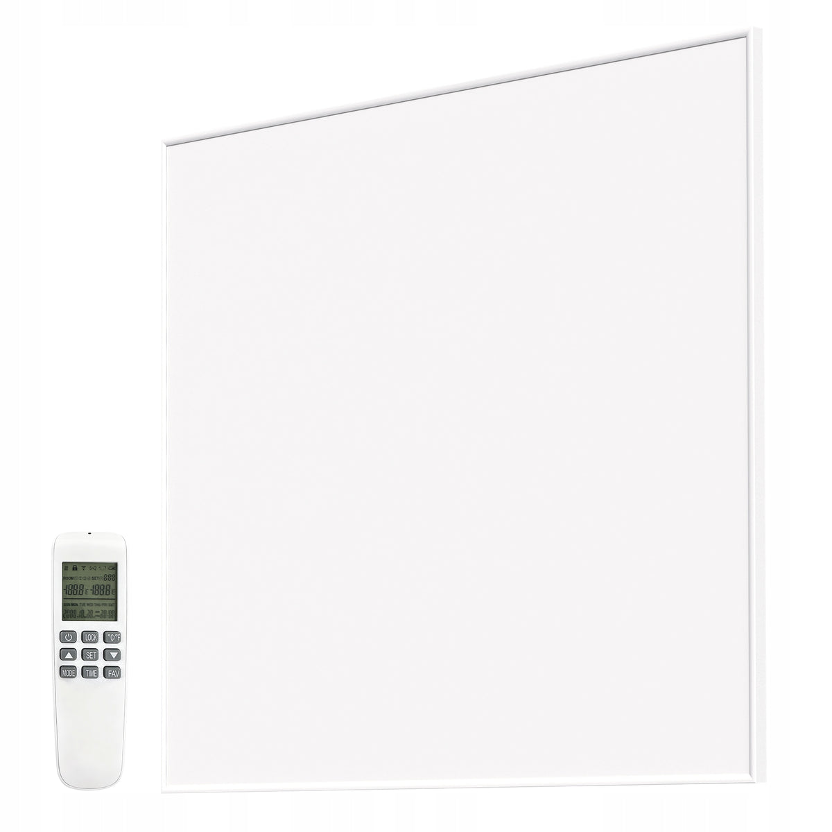 Infrared wall heater with adjustable thermostat and timer 400W44