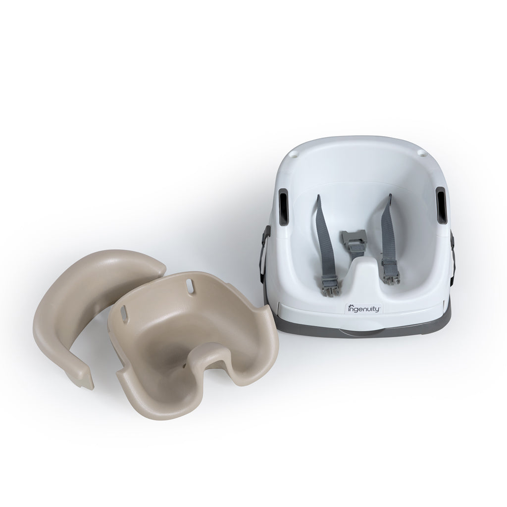 Ingenuity 2in1: Highchair, seat with straps, tray, beige Brand Ingenuity