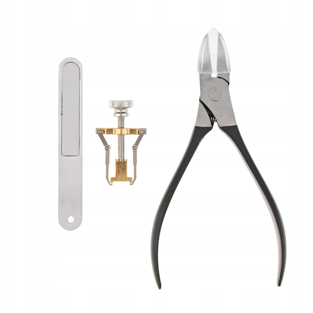 Ingrown Toenail Tool, 3PCS Premium Stainless Steel Manicure Nail Black
