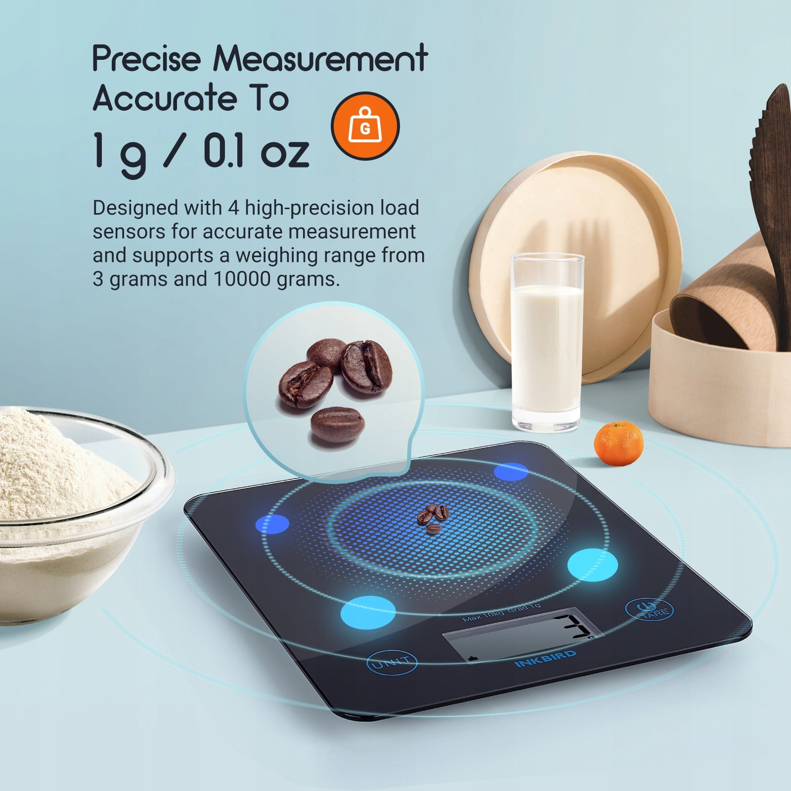Inkbird IBFS-01 Smart Food Scale Bluetooth Kitchen Scale Brand no brand
