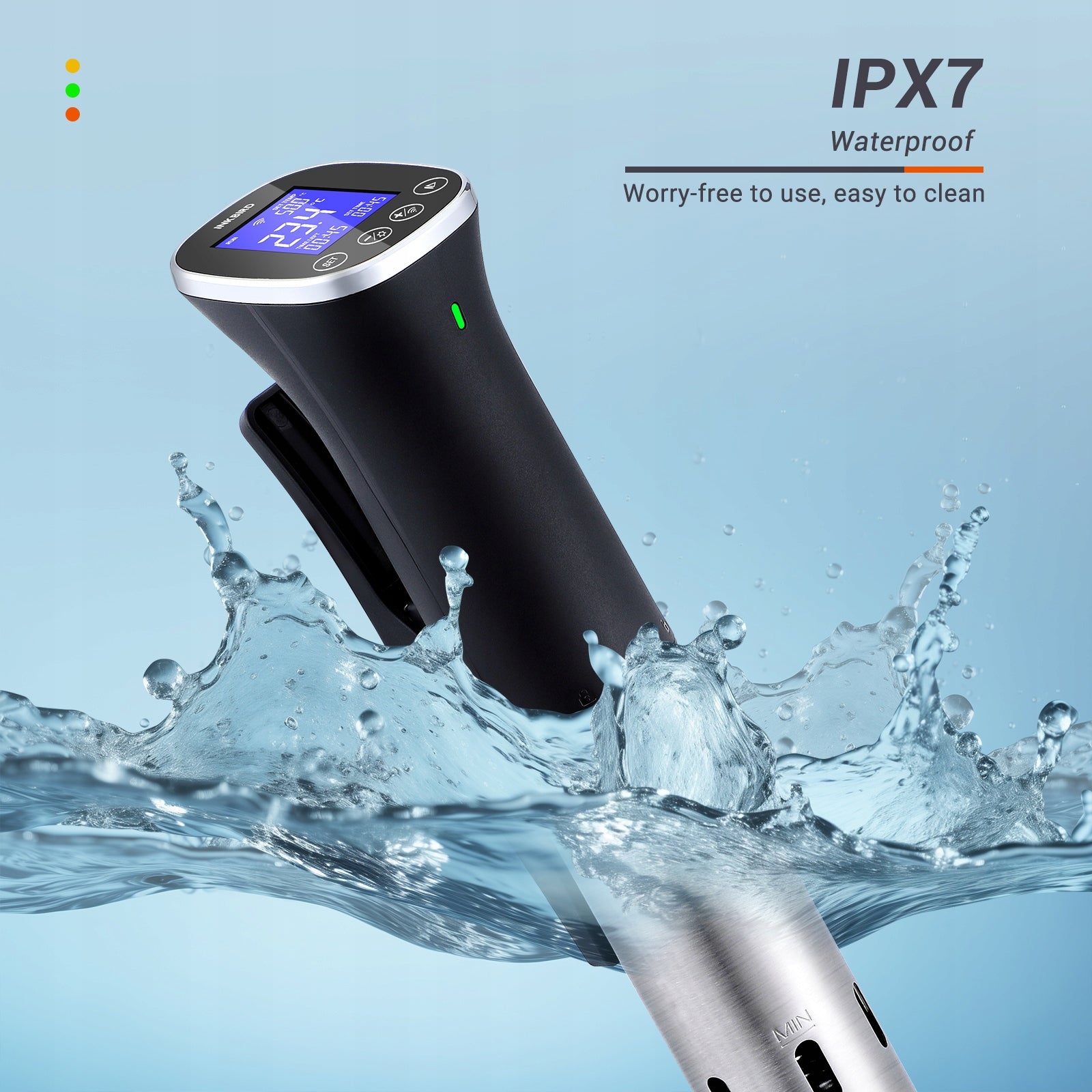 Inkbird ISV-300W WiFi Sous Vide Machine IPX7 Waterproof Booking Function Power 1000 W
