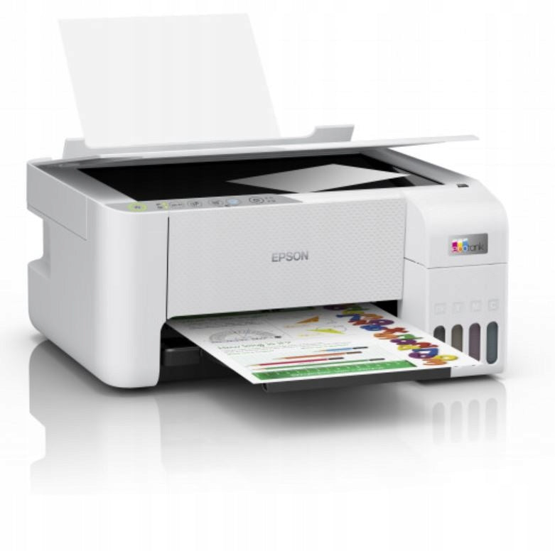 Inkjet Printer EPSON EcoTank White WIFI 3in1 PRINTING SCAN COPY + INKS Packaging status original