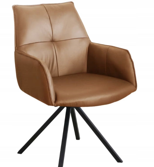 Innovative swivel chair in pigmented leather Novel Angel Cerdá