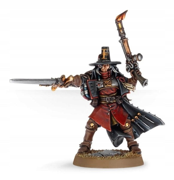 Surenkama figūrėlė Warhammer 40k Inkvizicija Inkvizitorius su Inferno pistoletu ir galingu kardu