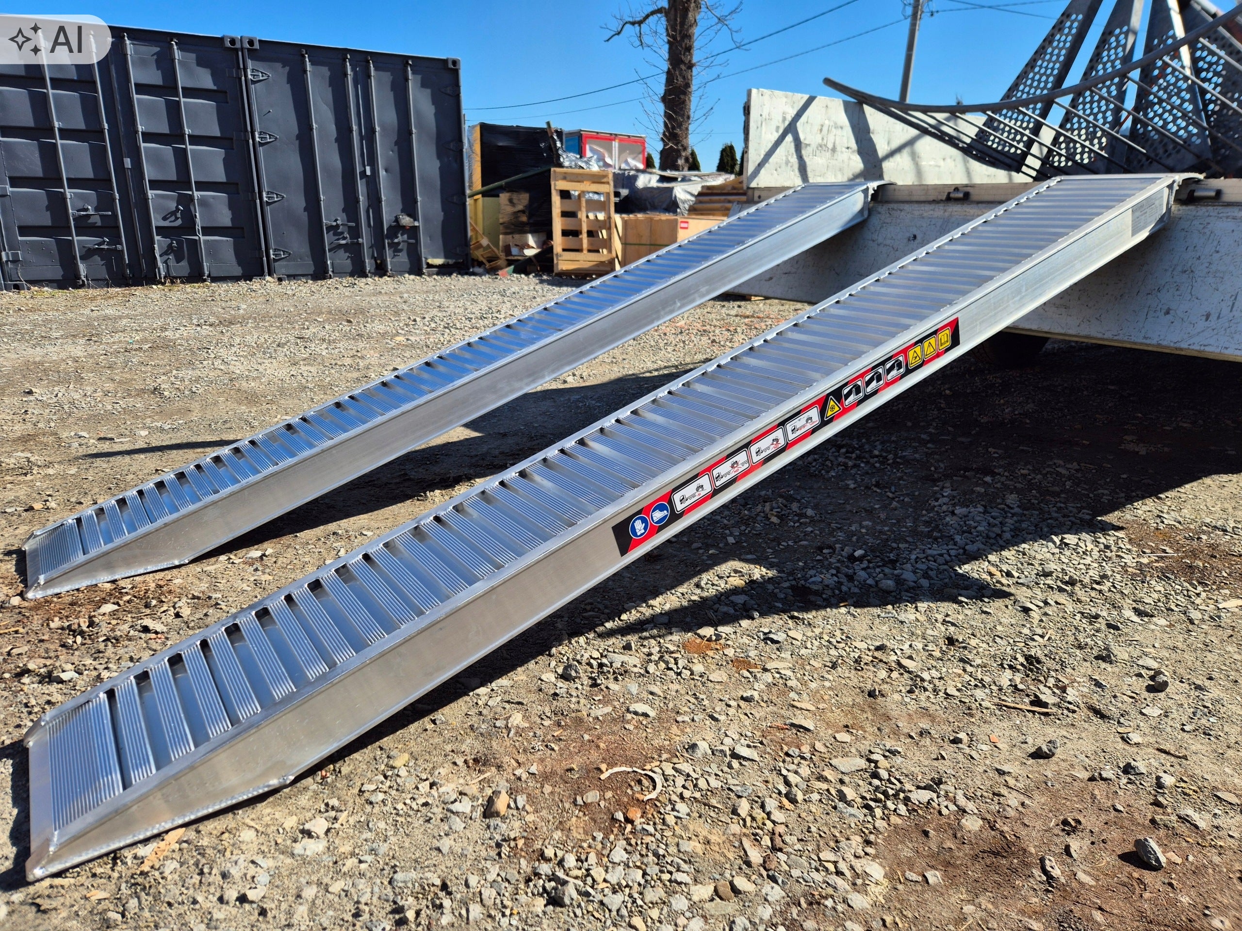 Inrun aluminum ramps 3,5m to 3500kg, Italian quality, proven supplier