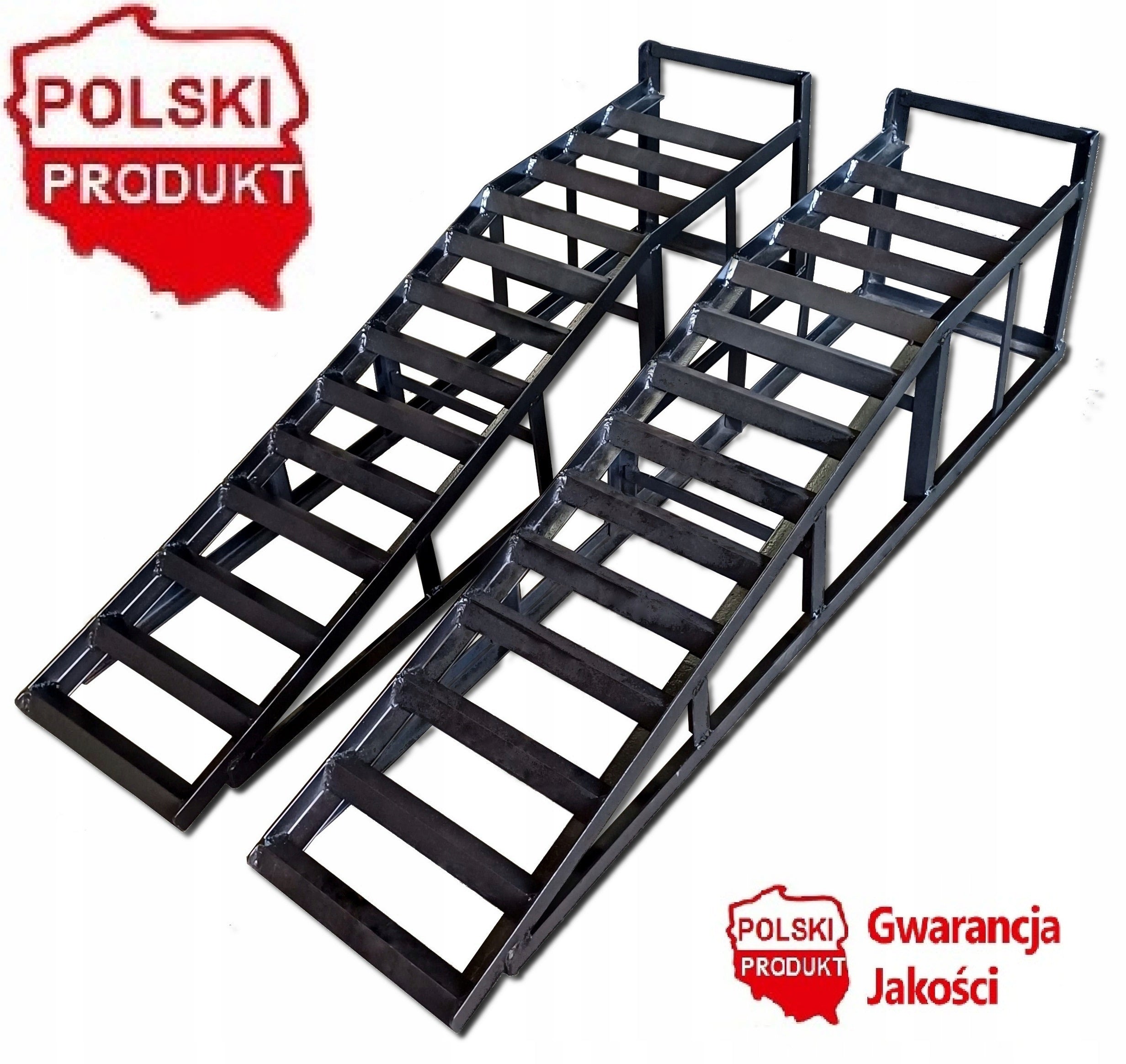 Inruns of car ramps 3 Tons ramps NOT PAINTED Polish long islands
