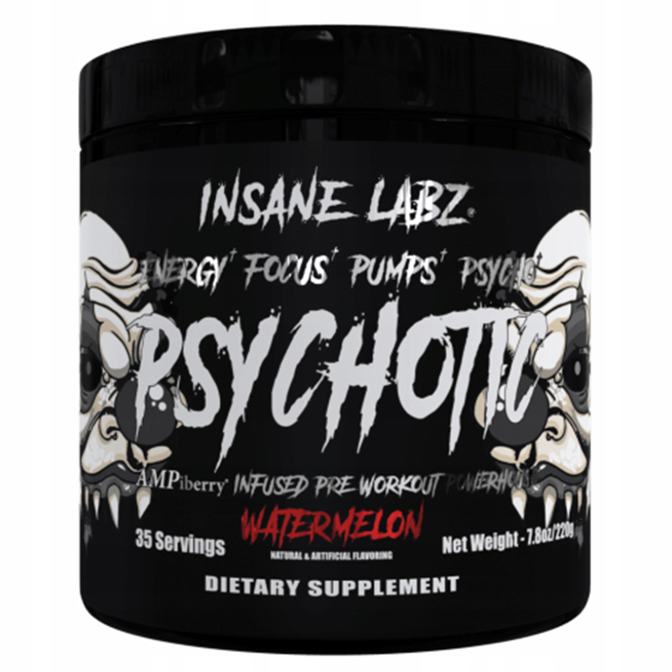 Insane Labz Psychotic 220g Watermelon Expiration date at least 3 months from the date of purchase