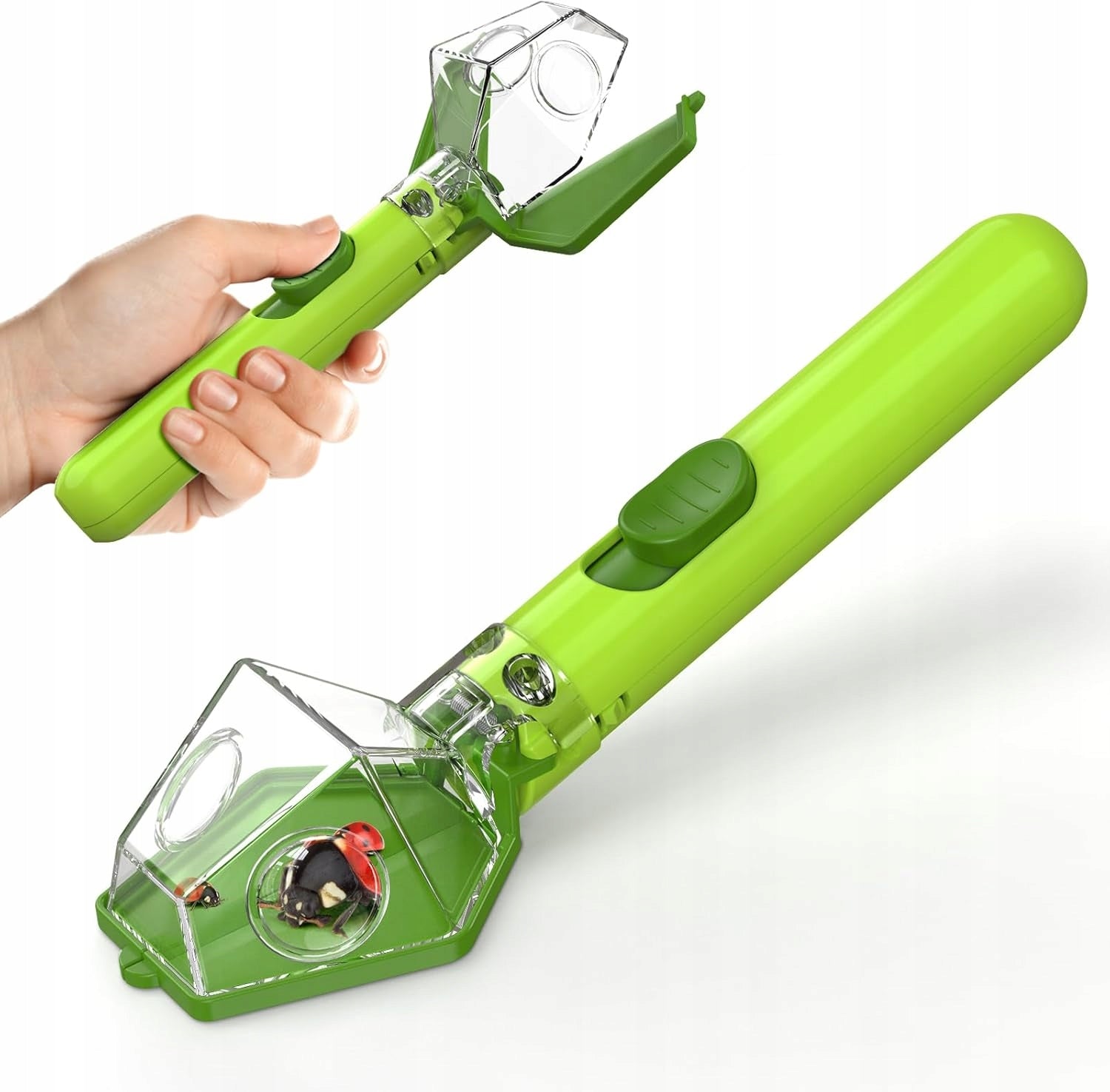 Insect Paw for Kids, Insect Catching Kit with 6X Magnifier, Green