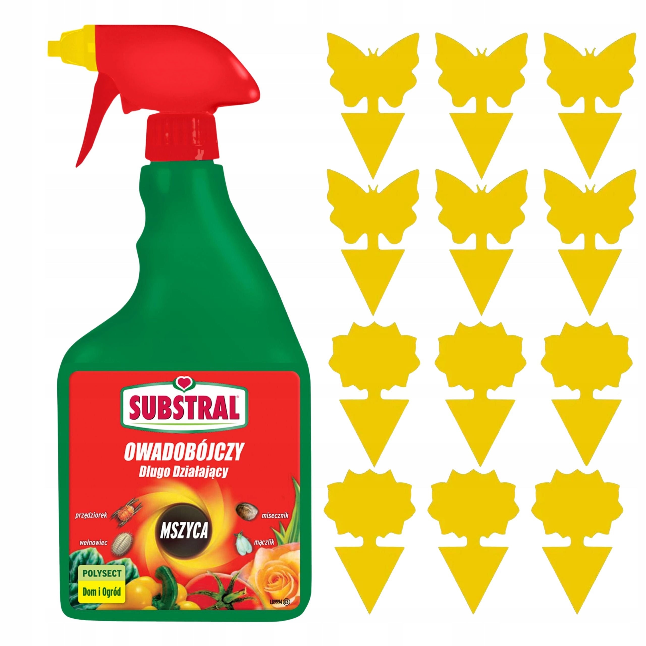 Insect Set: Polysect on Aphids 750ml + Yellow Sticks for Pots 12 pcs.
