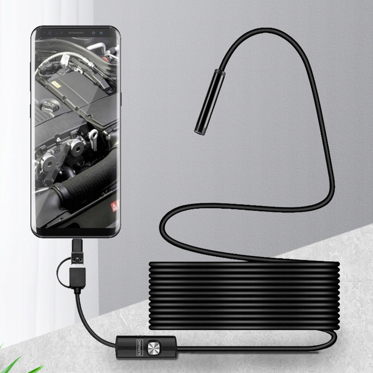Inspection Camera Workshop Endoscope for Android Phone Pipe USB-C 3,5m Batteries included no