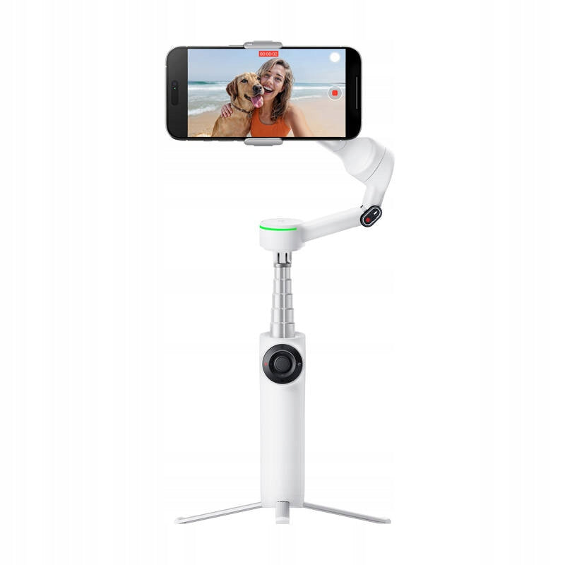 Insta360 Flow 2 Pro Gimbal Stabilizer White Deep Track 4.0 DockKit