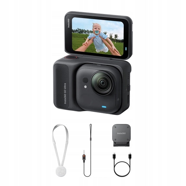 Insta360 GO Ultra Standard Bundle | Sports Camera | 4K | 53g | Black Packaging status original
