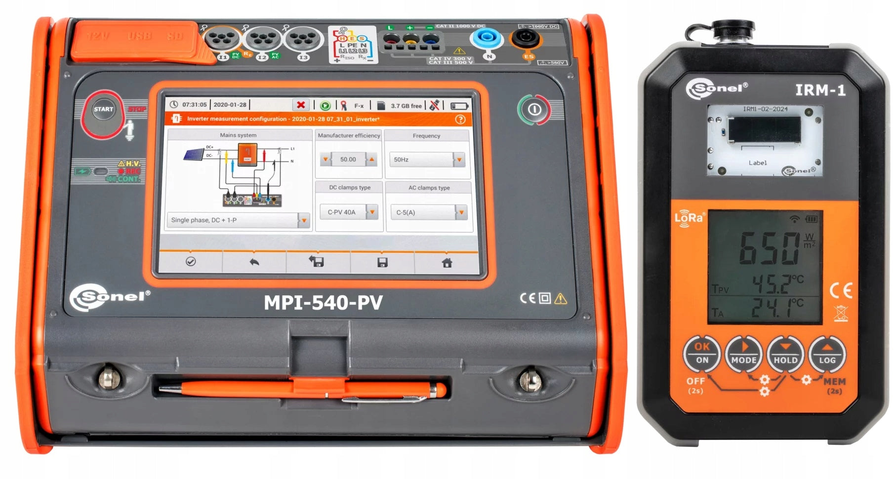 Installation Meter Sonel MPI-540-PV Solar Manufacturer code WMPLMPI540PVIRM1