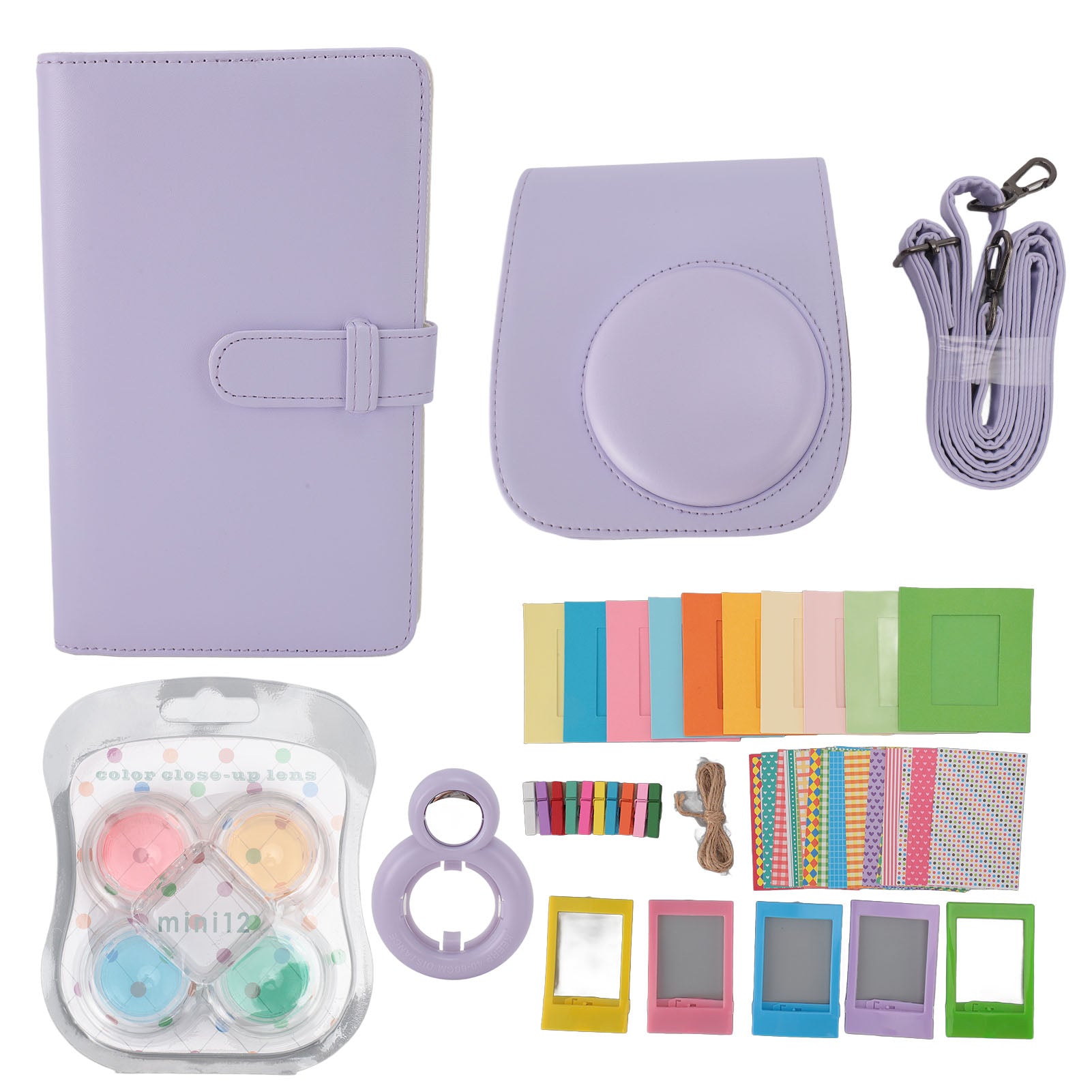 Instant Camera Carrying Case, Adjustable Shoulder Strap Total