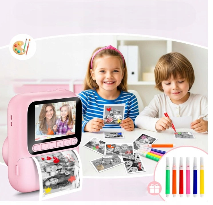 Instant Camera for Kids 32GB Card Perfect Gift Pink