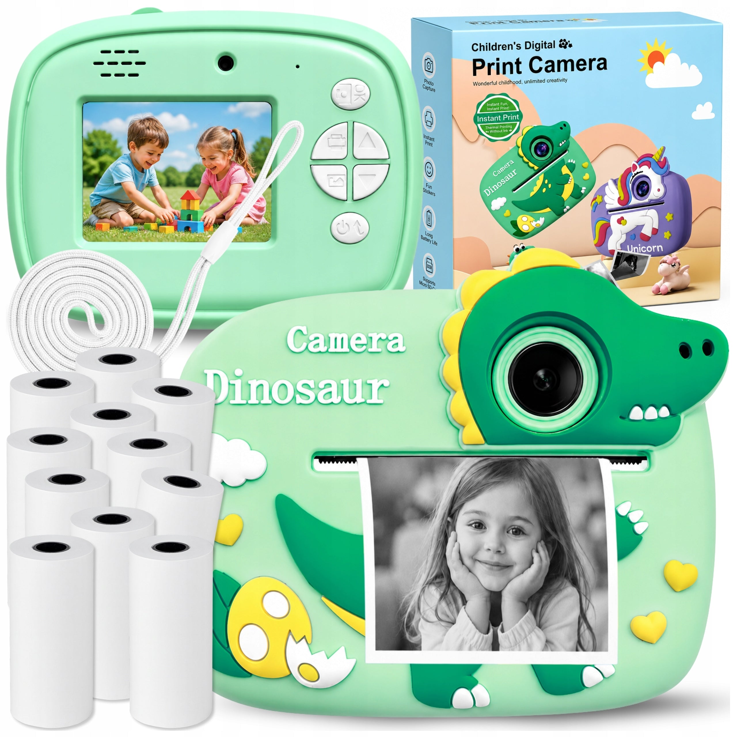 Instant Camera for Kids Digital Camera with Printer 11 ROLLS