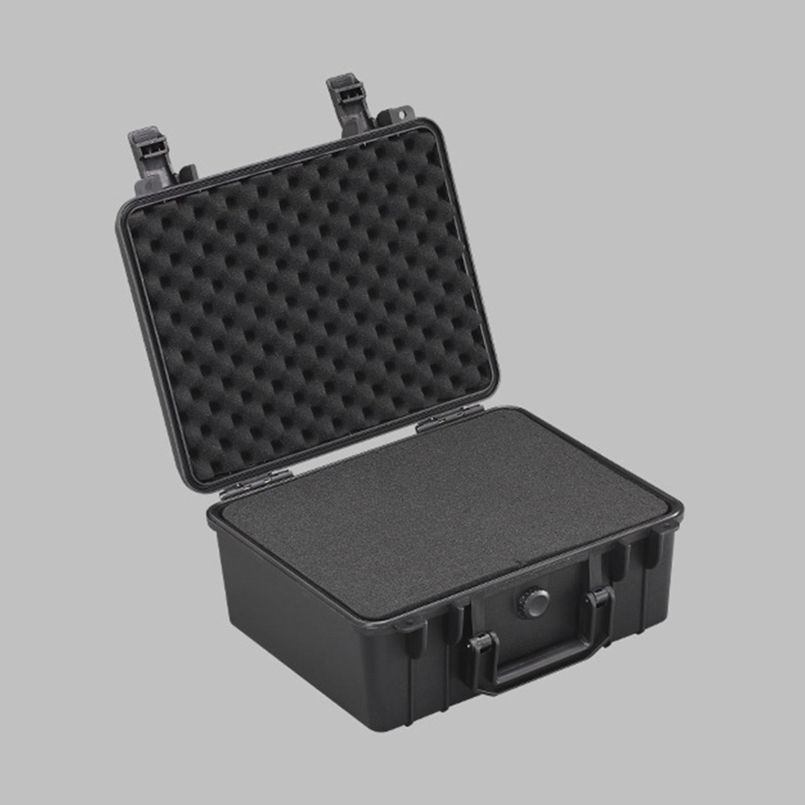 Instrument Toolbox with Sponge Durable Waterproof Multifunctional Black Product height 1 cm