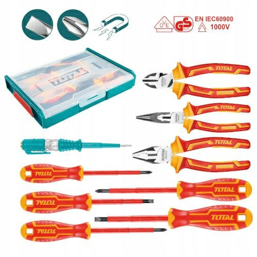 Insulated Tool Set 9 Pieces Pliers Installation Sampler Screwdrivers