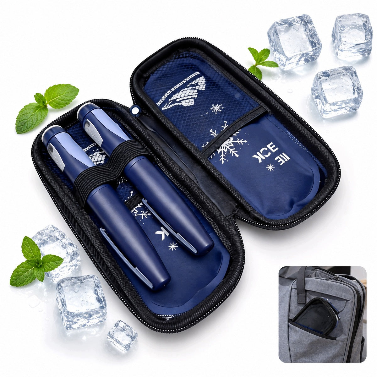 Insulin Cooling Bag Portable Set of 2 Travel Cooling Cartridges Manufacturer of a medical device 4058812919344