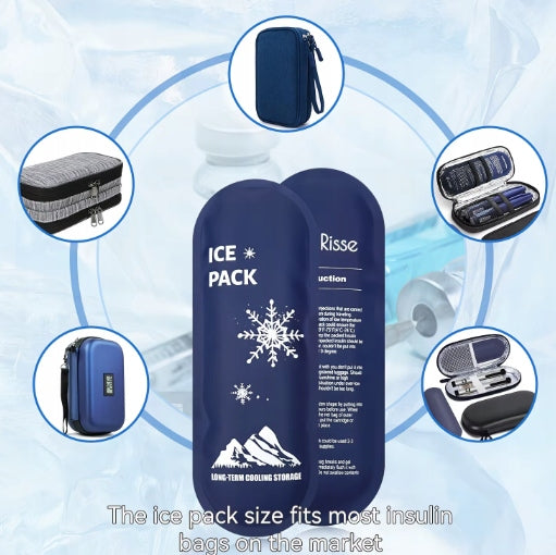 Insulin Cooling Case + EVA Travel Gel Cartridges