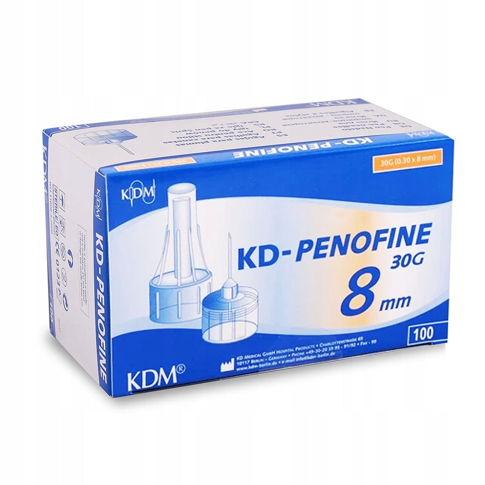 Insulin Pen Needles 30G 8mm x 0,3mm KDM KD-Penofine 100pcs