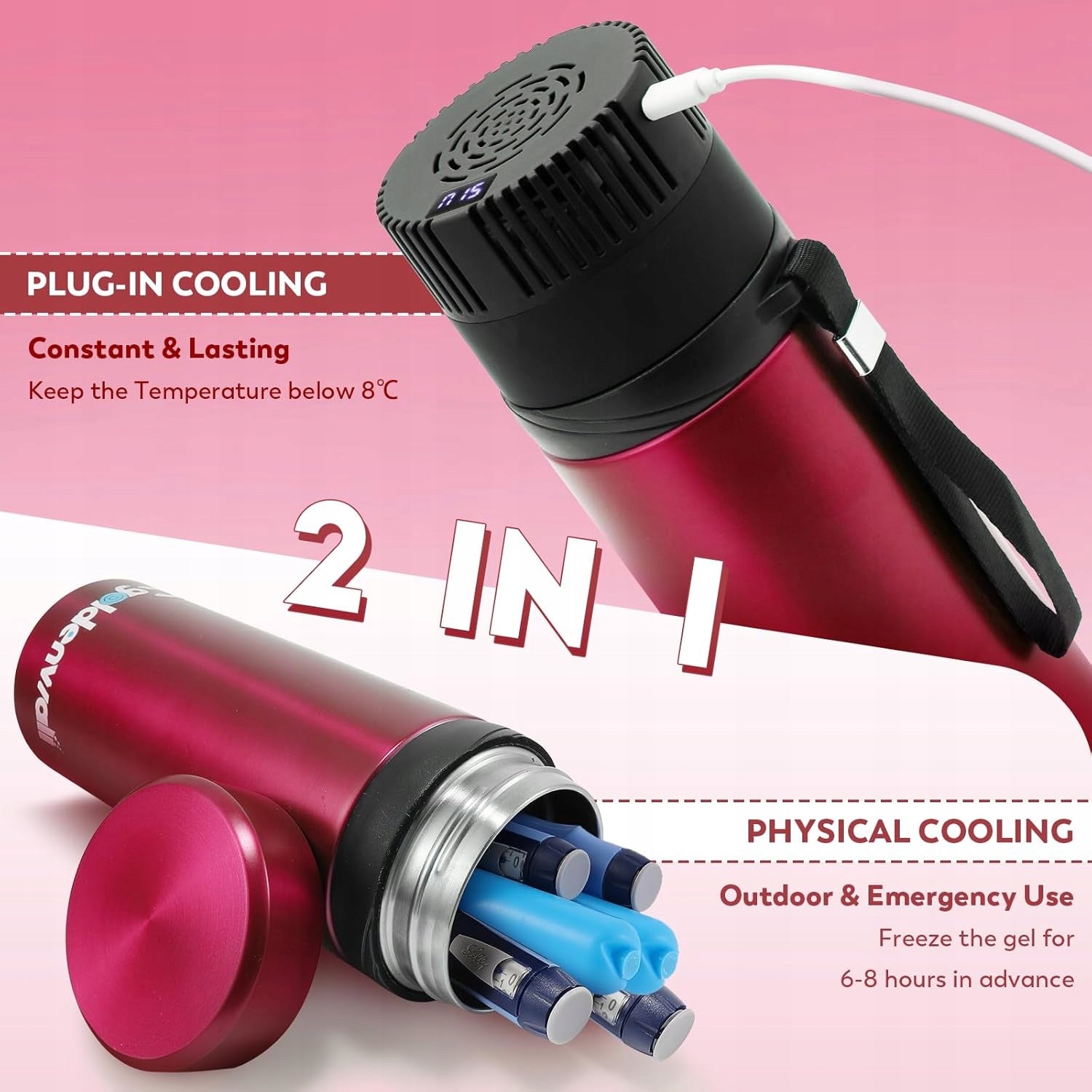 Insulin Refrigerator Insulin Container 40H 2 – 8°C Medical device no