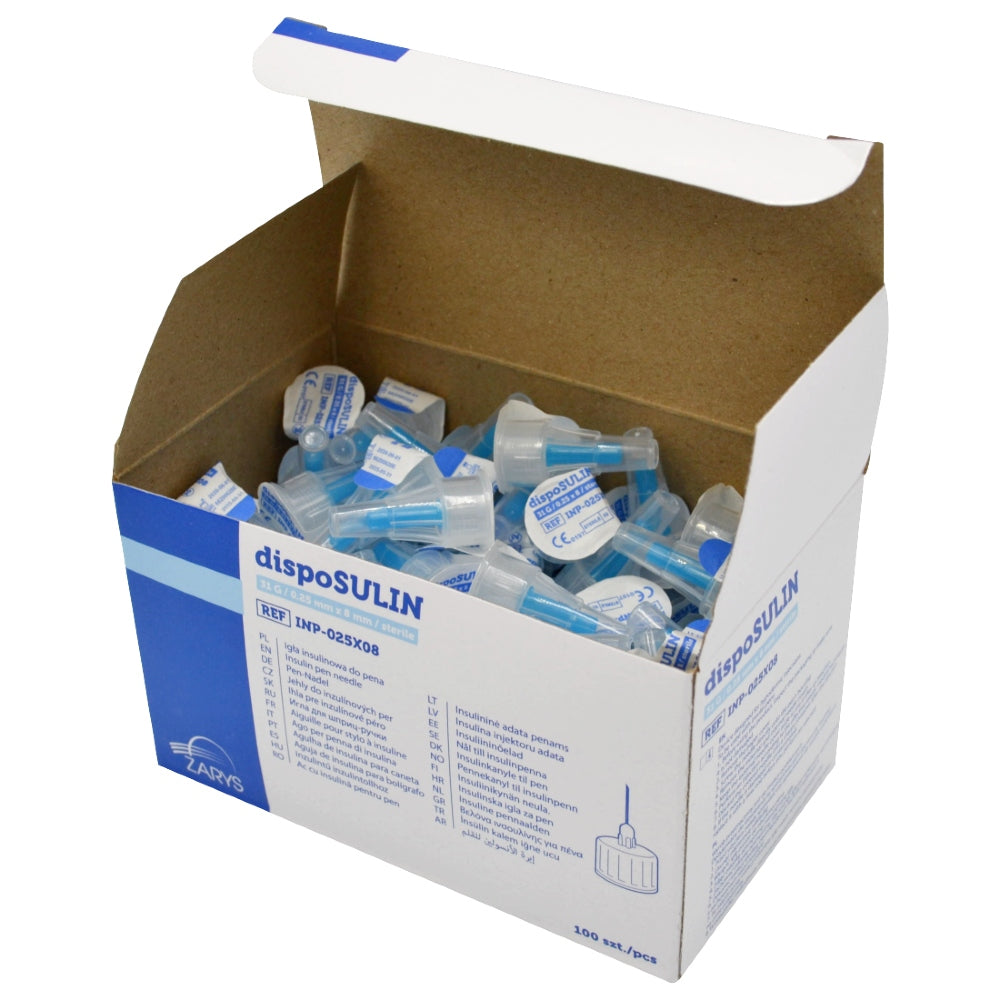 Insulin needle for pen dispoSULIN 31G/0,25mmx8mm 100pcs Packaging status original